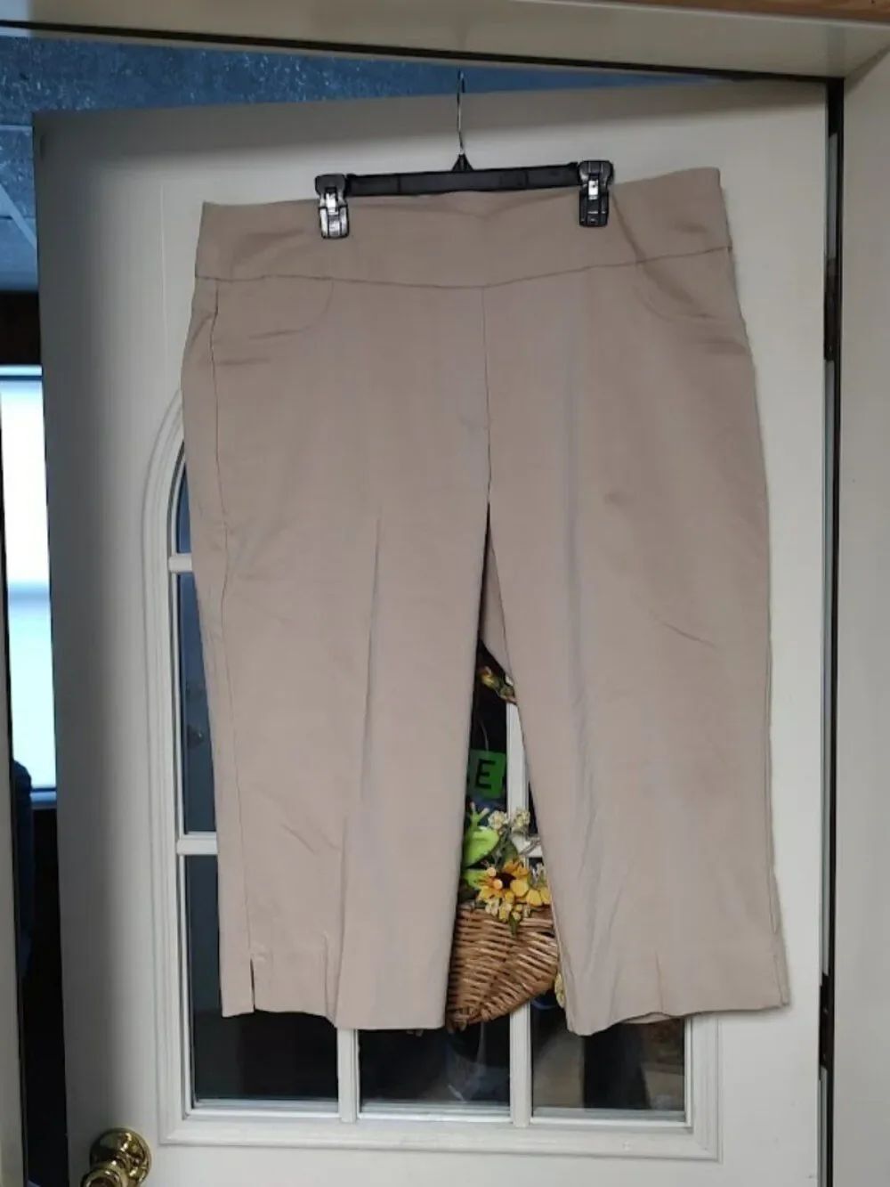 New Ruby Rd Chino Colored Pull On Stretch Capri Size Women's 22W